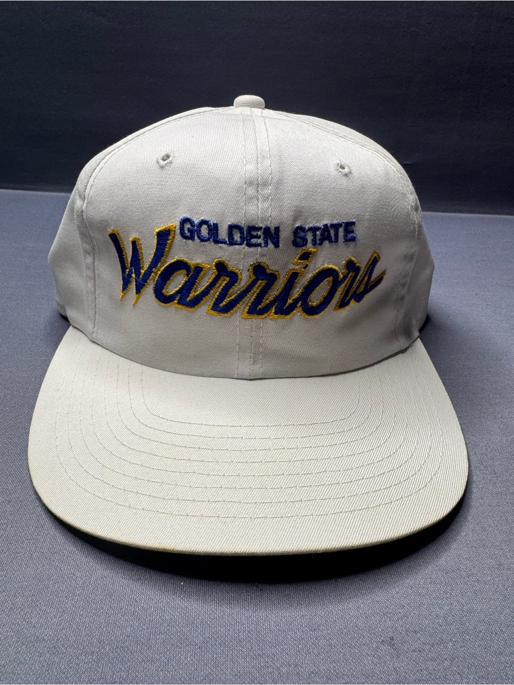 Vintage Golden State Warriors Sports Script Specialties Mac Gregor Snapback Hat